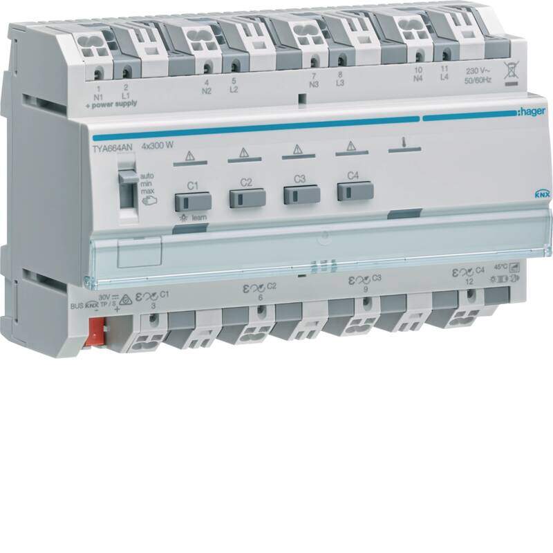 DIMMER 4 CHANNELS 300W WITH PARALLELIZATION TYA664AN