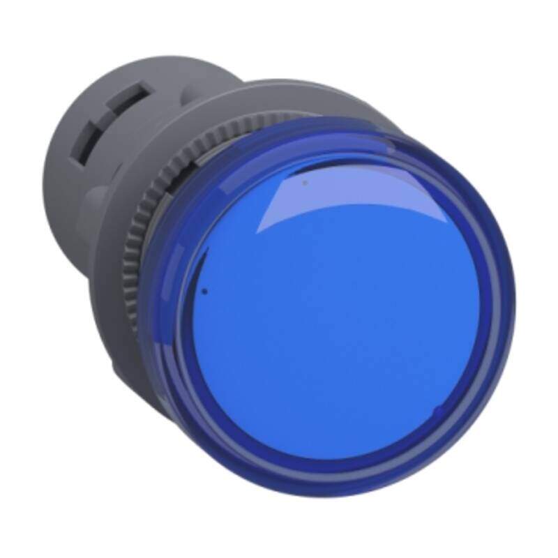 round pilot light Ø 22 - blue - integral LED - 24 V AC/DC- screw clamp terminals