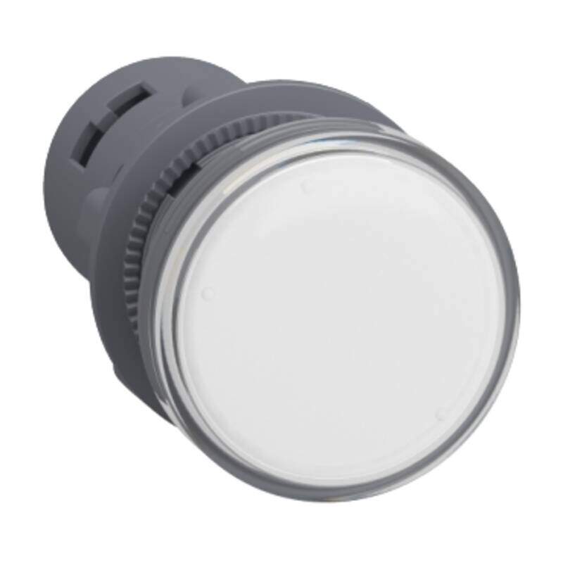 round pilot light Ø 22 - white - integral LED - 110 V AC/DC - screw clamp terminals