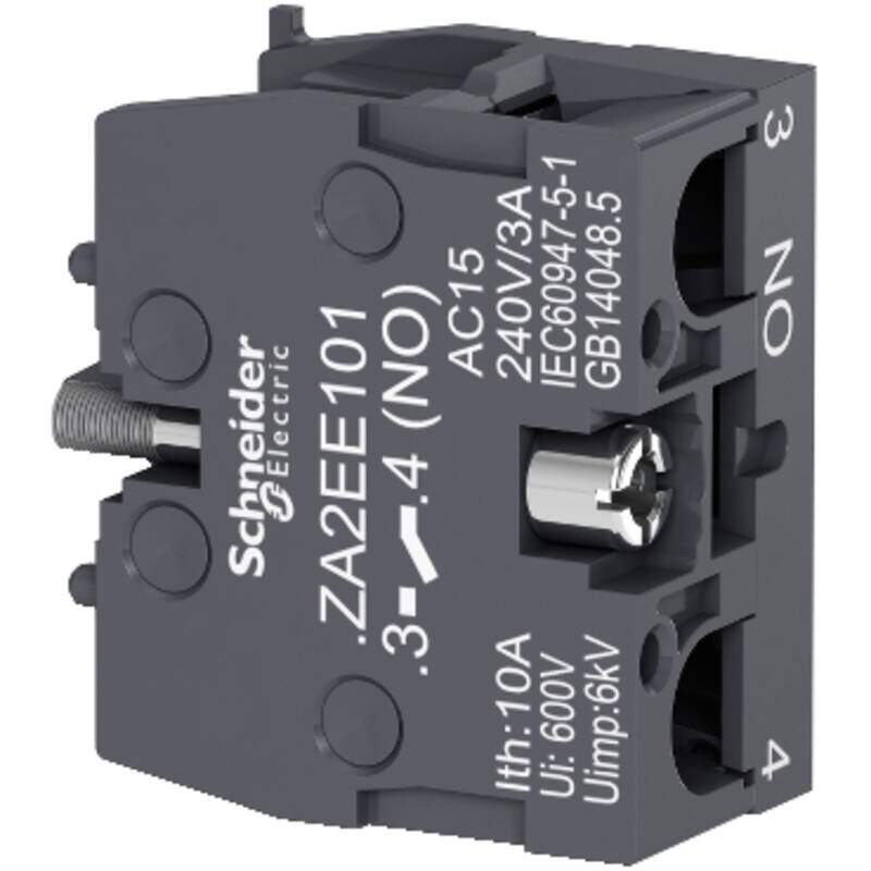 Single contact block for head Ø22, 1 NO
