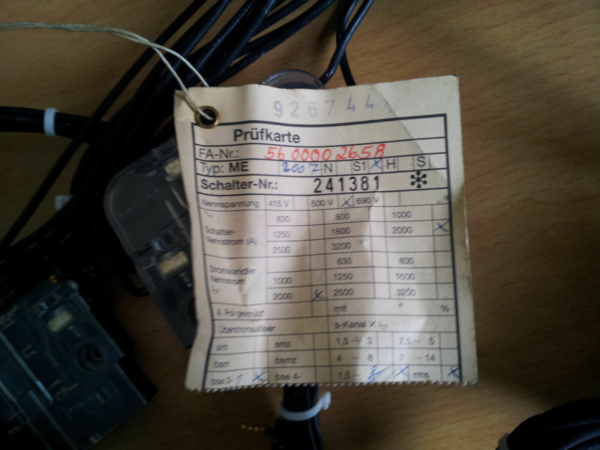 AEG Air Circuit Breaker SU Steuerung Control Unit ME07 Complete Harness - Image 6