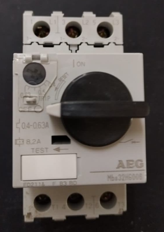 107422 Mbs32HG006 AEG Motor Starter, Overload Setting 0.4-0.63A  UL Listed107422 - Image 3