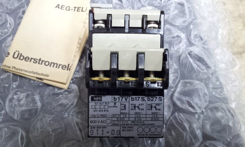 b17V AEG  4-6A Thermal Overload Relay 910-341-911 UL Listed - Image 5