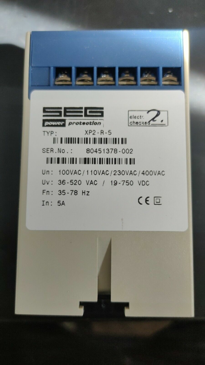 XP2R5 SEG Power and Reverse Power Protection Relay Panels and Parts